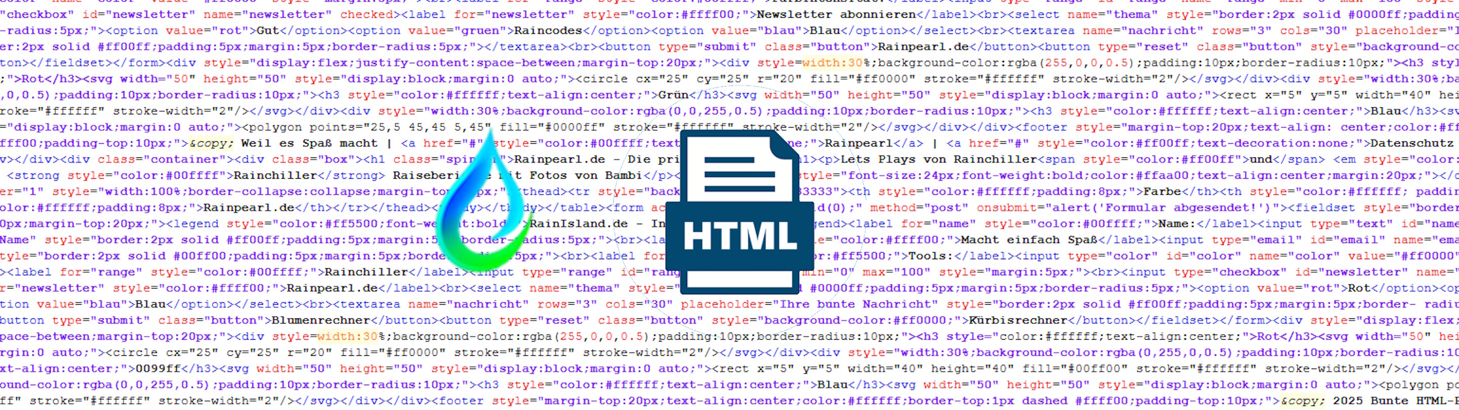 HTML-Lernseite Header